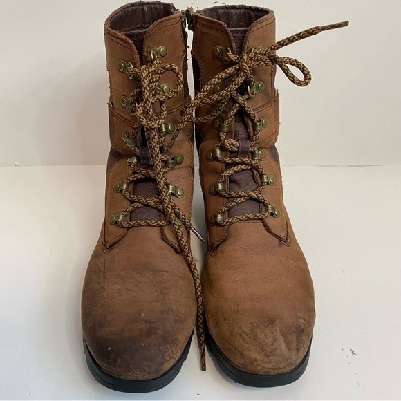 Sorel Size 10.5 Womens Brown Leather Lace-Up Boots - Picture 8 of 10